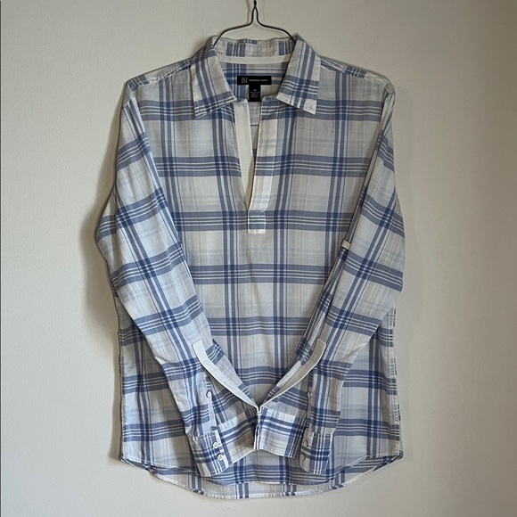 INC International Concepts Other - INC International Concepts Light Blue Plaid Casual Shirt